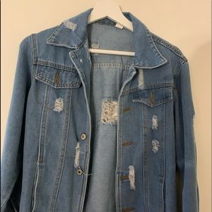 Ripped Jean Jacket